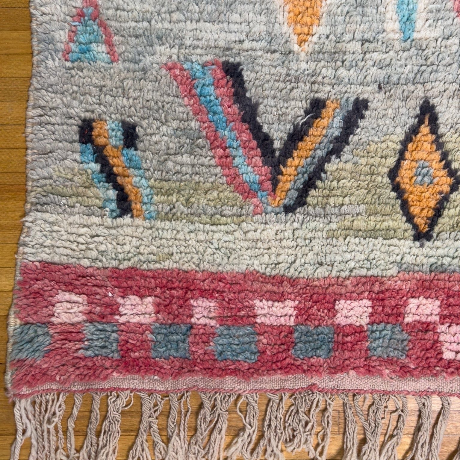 Kenza - Vintage Moroccan Pastel Rug - SAINT RIDGE