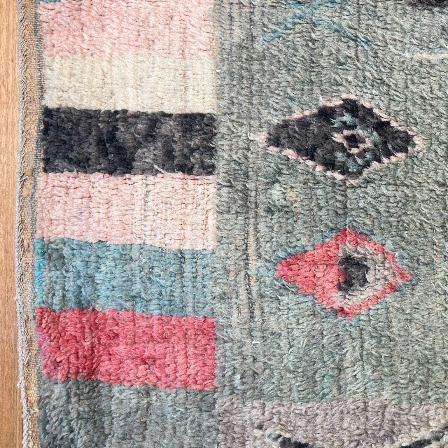 Kenza - Vintage Moroccan Pastel Rug - SAINT RIDGE