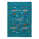 Atay Green Moroccan Flatweave Rug - SAINT RIDGE