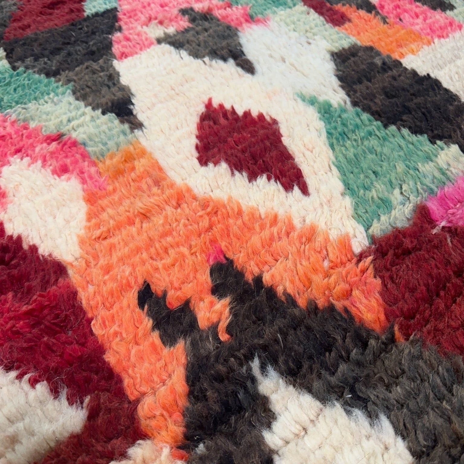 【Vintage】Hand Knit Rug 170×100 VintageTurkishRugNo.