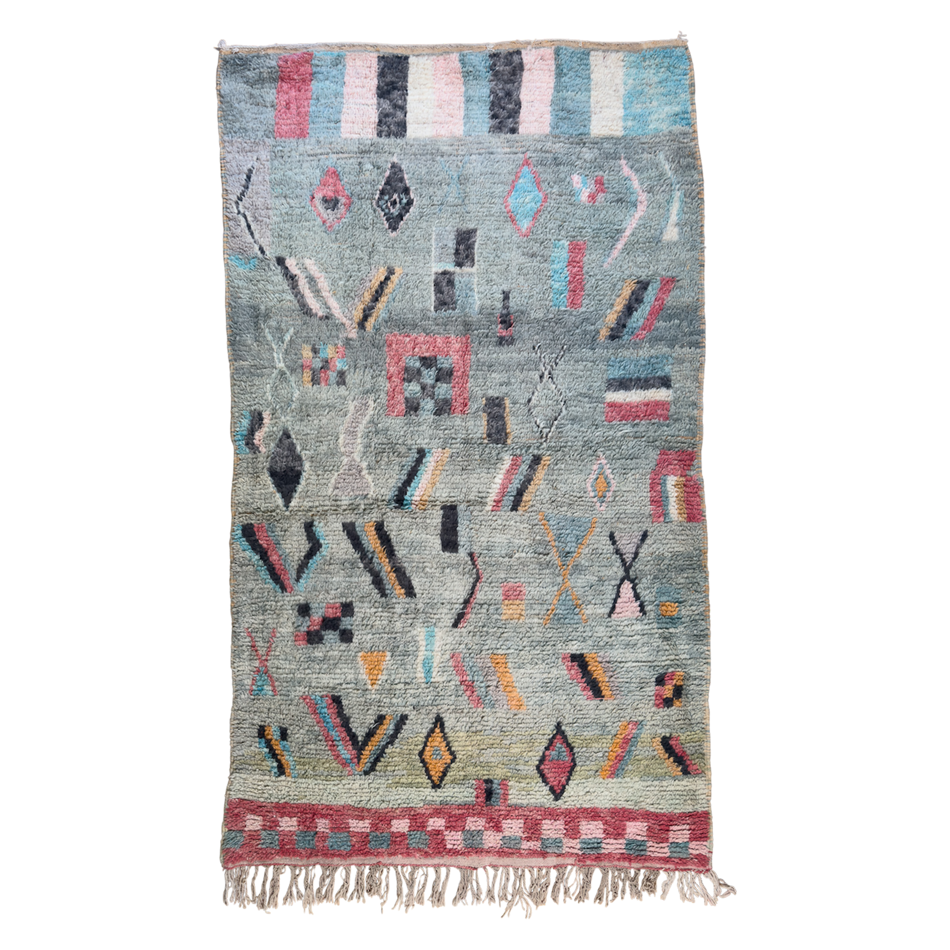 5' x 9' Vintage Moroccan Boujad Rug - Kenza | SAINT RIDGE