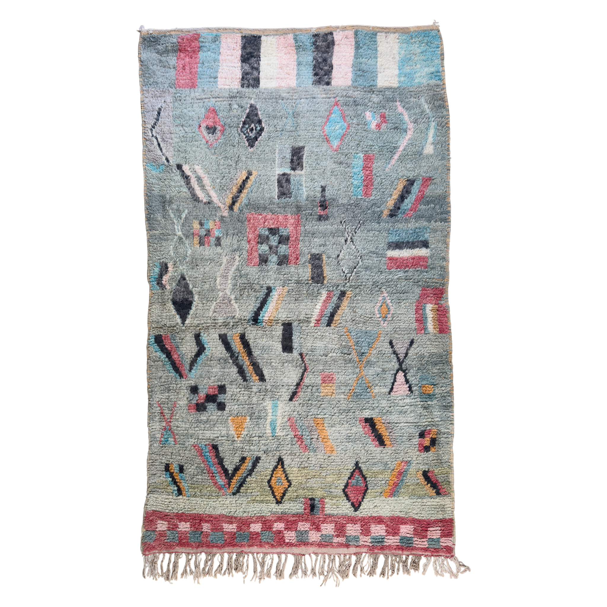 Kenza - Vintage Moroccan Pastel Rug - SAINT RIDGE